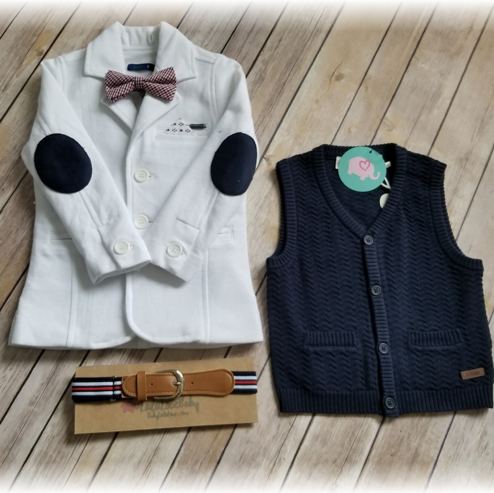 Kids white blazer - Picture 5 of 5